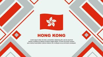 Hong Kong Flag Abstract Background Design Template. Hong Kong Independence Day Banner Wallpaper Vector Illustration. Hong Kong Flag