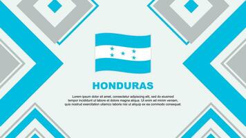 Honduras Flag Abstract Background Design Template. Honduras Independence Day Banner Wallpaper Vector Illustration. Honduras Independence Day