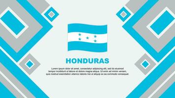 Honduras Flag Abstract Background Design Template. Honduras Independence Day Banner Wallpaper Vector Illustration. Honduras Cartoon