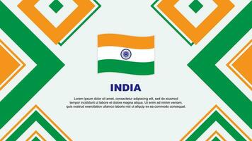 India bandera resumen antecedentes diseño modelo. India independencia día bandera fondo de pantalla vector ilustración. India independencia día