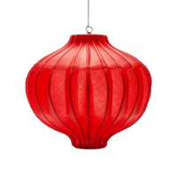 AI generated Chinese lantern 3d rendering  isolated on transparent background png