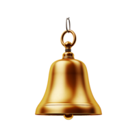 AI generated 3d bell isolated on transparent background png