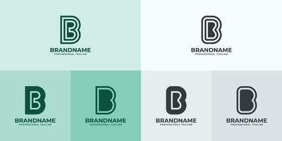 Modern Letter B Logo Set, Suitable for business with B or BB initials vector