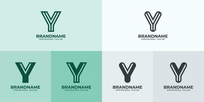 Modern Letter Y Logo Set, Suitable for business with Y or YY initials vector