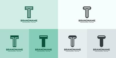 Modern Letter T Logo Set, Suitable for business with T or TT initials vector