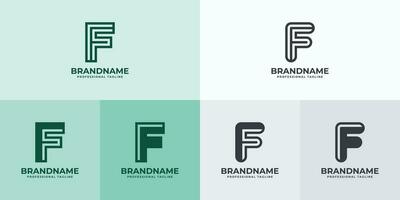 Modern Letter F Logo Set, Suitable for business with F or FF initials vector