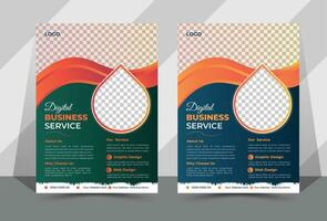 modern business flyer design vector template