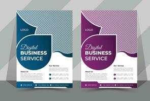 modern business flyer design vector template