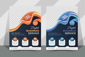 modern business flyer design vector template