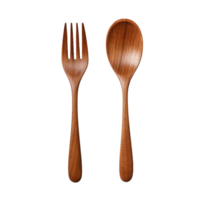 AI generated Wooden spoon png isolated on transparent background