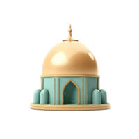 AI generated Islamic element png isolated on transparent background