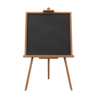 AI generated Black board png isolated on transparent background
