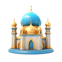 AI generated Islamic element png isolated on transparent background