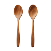 AI generated Wooden spoon png isolated on transparent background