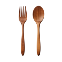 AI generated Wooden spoon png isolated on transparent background