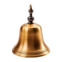 AI generated 3d bell isolated on transparent background png