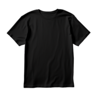 ai généré noir T-shirt png isolé sur transparent Contexte