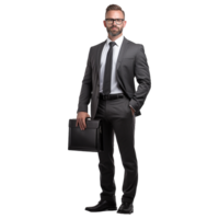 AI generated Businessman isolated on transparent background png