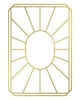 Luxury golden geometric shape frame illustration vector