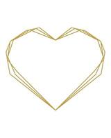 Luxury golden geometric shape frame illustration vector