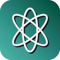 Atom Vector Glyph Gradient Background Icon For Personal And Commercial Use.