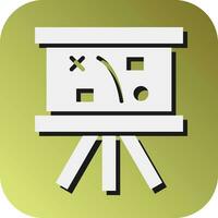 Planning Strategy Vector Glyph Gradient Background Icon For Personal And Commercial Use.