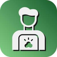 Groomer Vector Glyph Gradient Background Icon For Personal And Commercial Use.