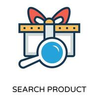 Trendy Search Gift vector