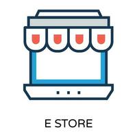 tienda online de moda vector