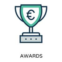 Trendy Trophy Concepts vector