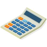 Isometric Calculator Vector