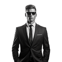 AI generated Businessman isolated on transparent background png