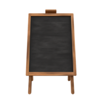 AI generated Black board png isolated on transparent background