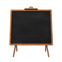 AI generated Black board png isolated on transparent background