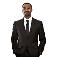 AI generated Businessman isolated on transparent background png