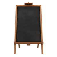 AI generated Black board png isolated on transparent background