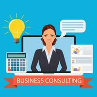 Business consulting concept vector