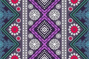 Ethnic Figure aztec embroidery style. Geometric ikat oriental traditional art pattern.Design for ethnic background,wallpaper,fashion,clothing,wrapping,fabric,element,sarong,graphic,vector illustration vector