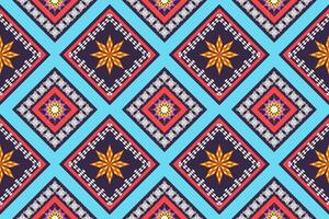 Ethnic Figure aztec embroidery style. Geometric ikat oriental traditional art pattern.Design for ethnic background,wallpaper,fashion,clothing,wrapping,fabric,element,sarong,graphic,vector illustration vector