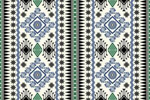 Ethnic Figure aztec embroidery style. Geometric ikat oriental traditional art pattern.Design for ethnic background,wallpaper,fashion,clothing,wrapping,fabric,element,sarong,graphic,vector illustration vector