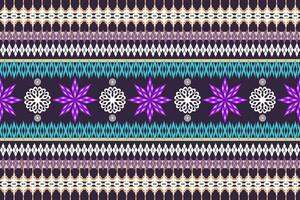 Ethnic Figure aztec embroidery style. Geometric ikat oriental traditional art pattern.Design for ethnic background,wallpaper,fashion,clothing,wrapping,fabric,element,sarong,graphic,vector illustration vector