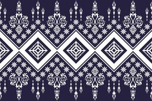 Ethnic Figure aztec embroidery style. Geometric ikat oriental traditional art pattern.Design for ethnic background,wallpaper,fashion,clothing,wrapping,fabric,element,sarong,graphic,vector illustration vector