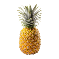 ai généré photo de une ananas isolé sur transparent Contexte png