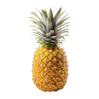 ai generado foto de un piña aislado en transparente antecedentes png