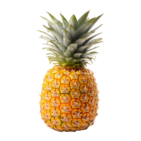 ai generado foto de un piña aislado en transparente antecedentes png