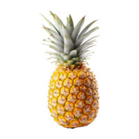 ai generado foto de un piña aislado en transparente antecedentes png