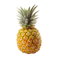 ai gegenereerd foto van een ananas geïsoleerd Aan transparant achtergrond png