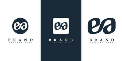 Modern and simple Lowercase EA Letter Logo, suitable for business with EA or AE initials. vector