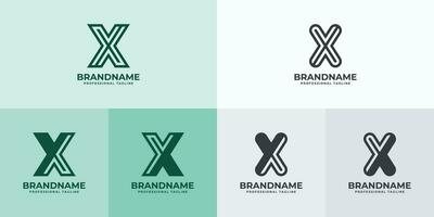 Modern Letter X Logo Set, Suitable for business with X or XX initials vector