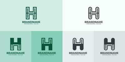 Modern Letter H Logo Set, Suitable for business with H or HH initials vector